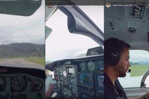 En las imágenes que publicó en Instagram Weisman Mora antes de morir con los otros 5 tripulantes se observa a un hombre que podría haber sido el que iba al mando de la aeronave donde también murió el cantanre Yeison Jiménez.
