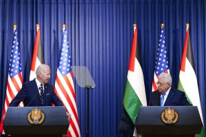 Joe Biden, Mohmoud Abbas.