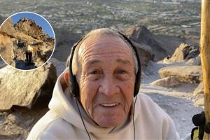 Rubén Olson, senderista en Arizona. 