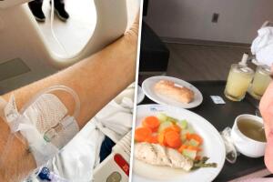 Lety Calderón permaneció internada una noche.