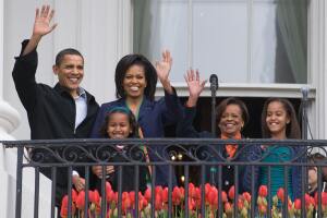 Sasha y Malia Obama