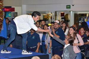 Emilio Osorio plasmó sus huellas