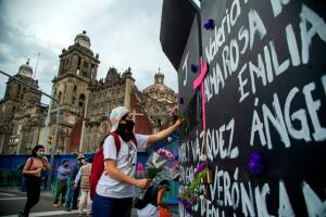 Muro violencia Día Internacional de la Mujer México
