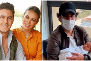 El hijo mayor de Biby Gaytán y Eduardo Capetillo aparece con bebé en brazos                   