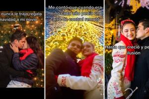 Mujer le regala a su novio el carrito de juguete que siempre pidió a Santa Claus y nunca le llegó.