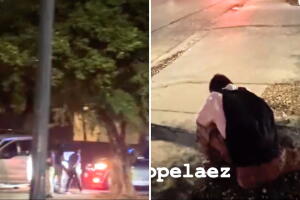 video mujer arrestada ice hijo escuela austin texas