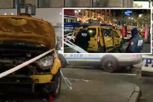 Taxista atropella 5 mujeres un niño Herald Square Macy's