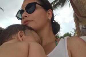 Ana Patricia se broncea en Tulum 