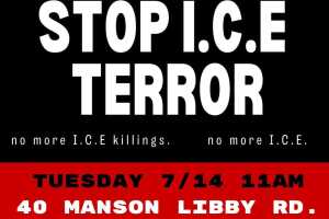 Biddeford manifestación contra ICE