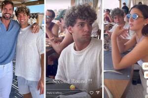 William Levy, su hijo Christopher y su novia
