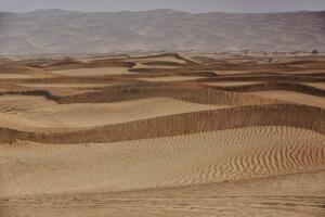 Shifting sand dunes-Takla Makan Desert. Yutian Keriya county-Xinjiang Uyghur region-China-0224