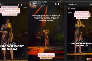 Thalía le envía mensaje a Cazzu y ella reacciona.