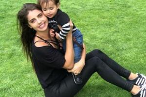 Michelle Renaud hijo Marcelo. 2018 