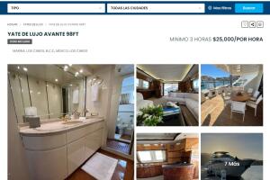 Así luciría el yate en el que se encuentran Nodal y Ángela Aguilar.