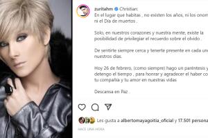 Humberto Zurita recordó con este mensaje a su esposa Christian Bach, a 4 años de su muerte.