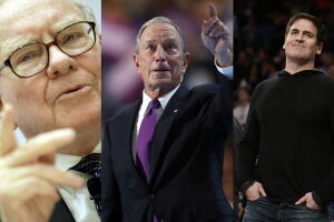 Warren Buffett, Michael Bloomberg y Mark Cuban