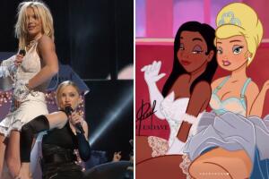 Princesas Disney como si fueran Britney Spears