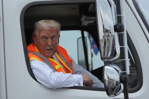 Trump camion basura