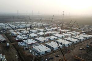 Campo de cuarentena covid-19 en Shijiazhuang, China