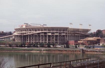26 Mar 1994: A view from the river outside Neyland Stadium during a University of Tennessee Vols game in Knoxville, Tennessee. Mandatory Credit: Doug Pensinger/ALLSPORT