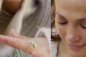 JLo con contuvo las lágrimas al ver el anillo de compromiso que Ben Affleck le dio.