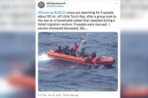 Cuatro muertos varios desaparecidos naufragio cayos Florida 