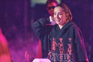 Evaluna en el primer día de ensayos de Premio Lo Nuestro 2024