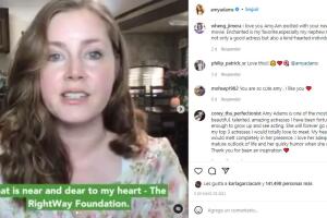 Amy Adams publicación en Instagram