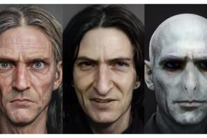Argus Filch, Snape y Voldemort personajes de Harry Potter descripción libros.jpg