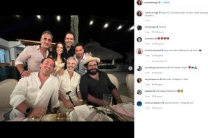 Juan Pablo Medina reapareció en la boda de Marimar Vega