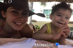 Ariadne Díaz hijo Diego Ornellas 