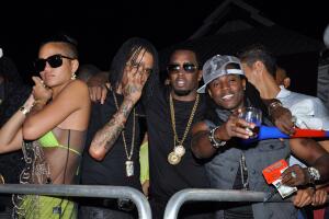 Cassie, Tommy Lee Sparta, Diddy, Kiprich en fiesta en Jamaica en 2013