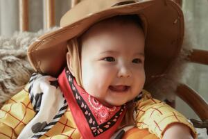 Ford Liam vestido de 'Woody'