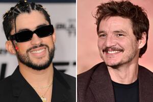 Bad Bunny (izquierda) y Pedro Pascal (derecha)