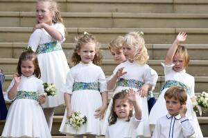 Príncipe George en la boda de la princesa Eugenie de York