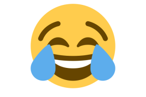 Emoticon llorando de risa