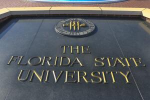 Entrance to Florida State University Sign