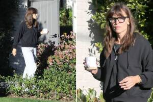 Jennifer Garner fue captada saliendo a temparanas horas de la casa de su ex Ben Affleck
