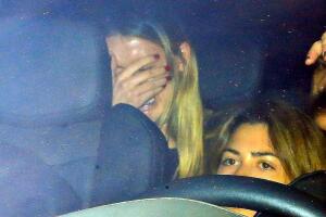 Amber Heard llorando