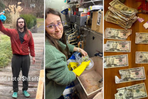 Perro se hace viral por comerse 4 mil dólares en billetes