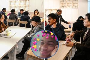 Desde hace 10 años, los adultos mayores en China se reúnen en la cafetería de una tienda departamental