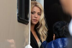 Shakira filma un comercial cerca de Barcelona.