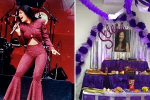 Estudiantes dedican ofrenda de Día de Muertos a Selena Quintanilla