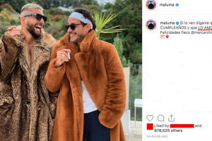 Maluma felicita a Marc Anthony