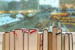 Libros en día lluvioso