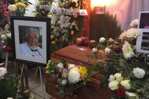 Funeral de Rubén Aguirre, el "profesor Jirafales"