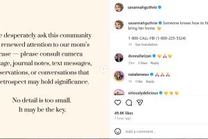 Parte del nuevo post que Savannah Guthrie hizo en Instagram respecto a la búsqueda de su madre, desaparecida hace 50 días. 