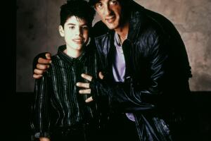 Sylvester Stallone and his son Sohn Sage in the movie Rocky V, USA 1990 Grosby (3).jpg