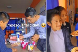 Maestro le prepara a sus alumnos hot cakes tras enterarse que no los habían probado.