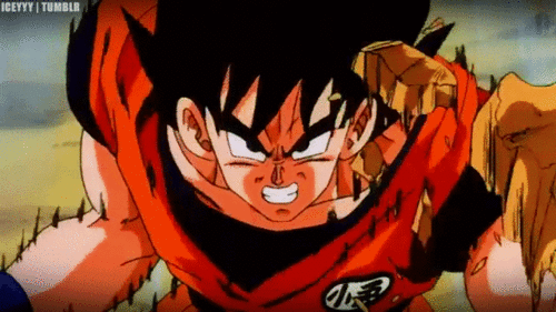 Goku transformandose